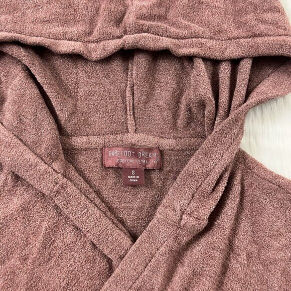 Barefoot Dreams Size Small CozyChic Ultra Lite Seashore Hooded Cardigan Sweater - Picture 7 of 10